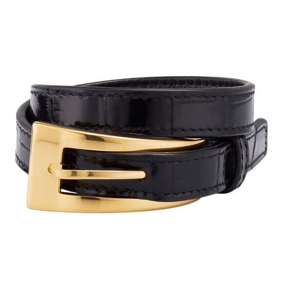 NWT YSL Buckle Belt Double Wrap Bracelet (Med) - Picture 2 of 4